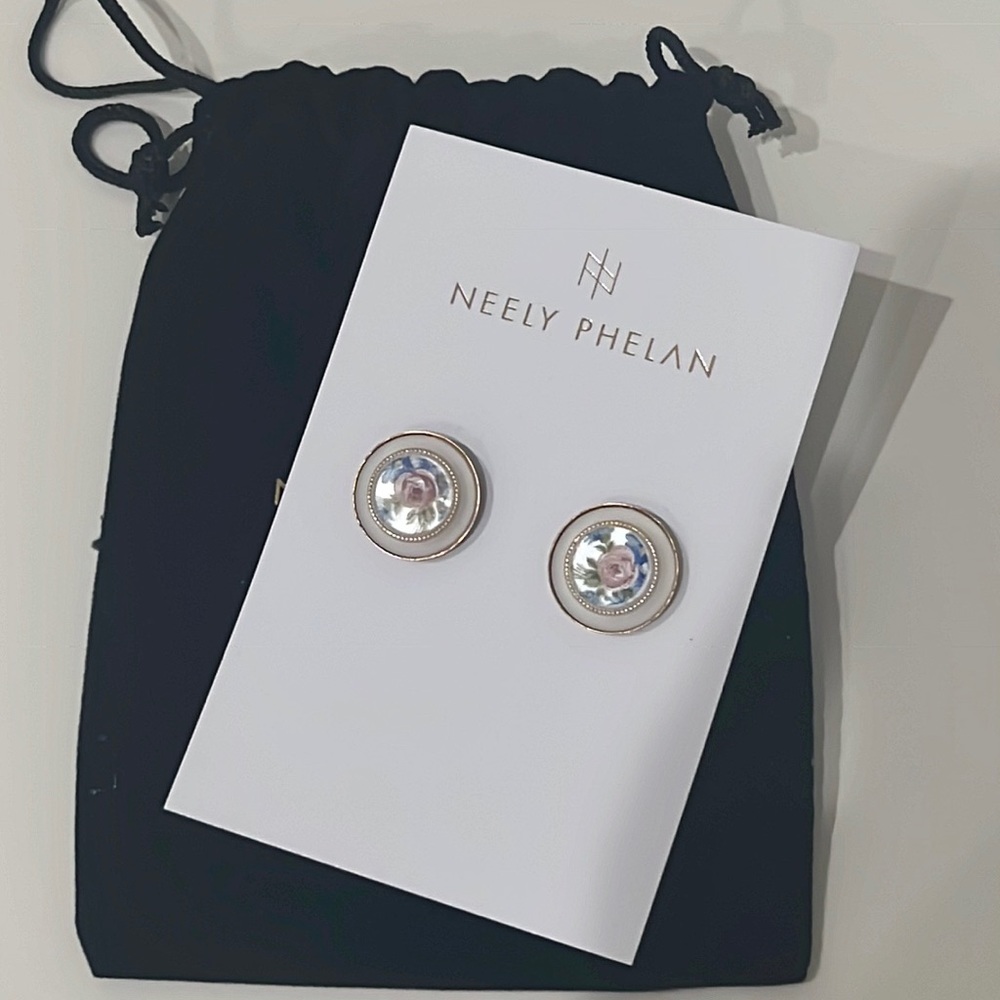 Neely Phelan Floral Stud Earrings
